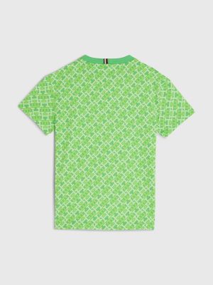 Kids' TH Monogram T-Shirt, Spring Lime Monogram