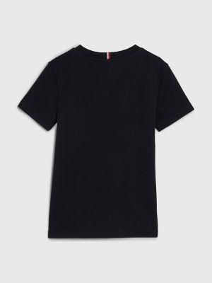 Kids' Breton Stripe Logo T-Shirt, Navy