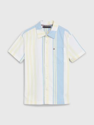 Kids' Stripe Shirt, Ancient White