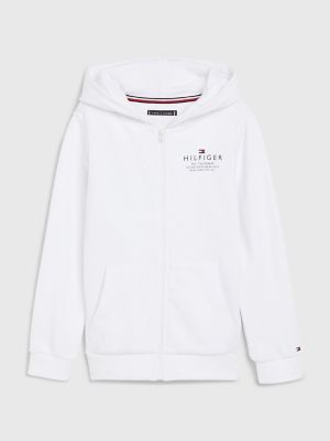 White shop hilfiger hoodie