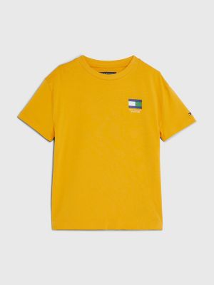 Kids' Multicolor Flag T-Shirt, College Gold