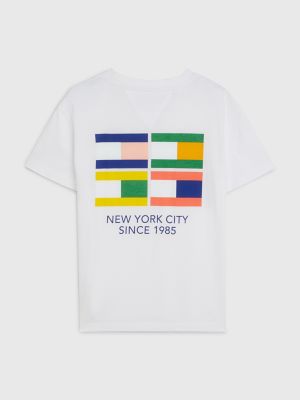 Kids' Multicolor Flag T-Shirt, White