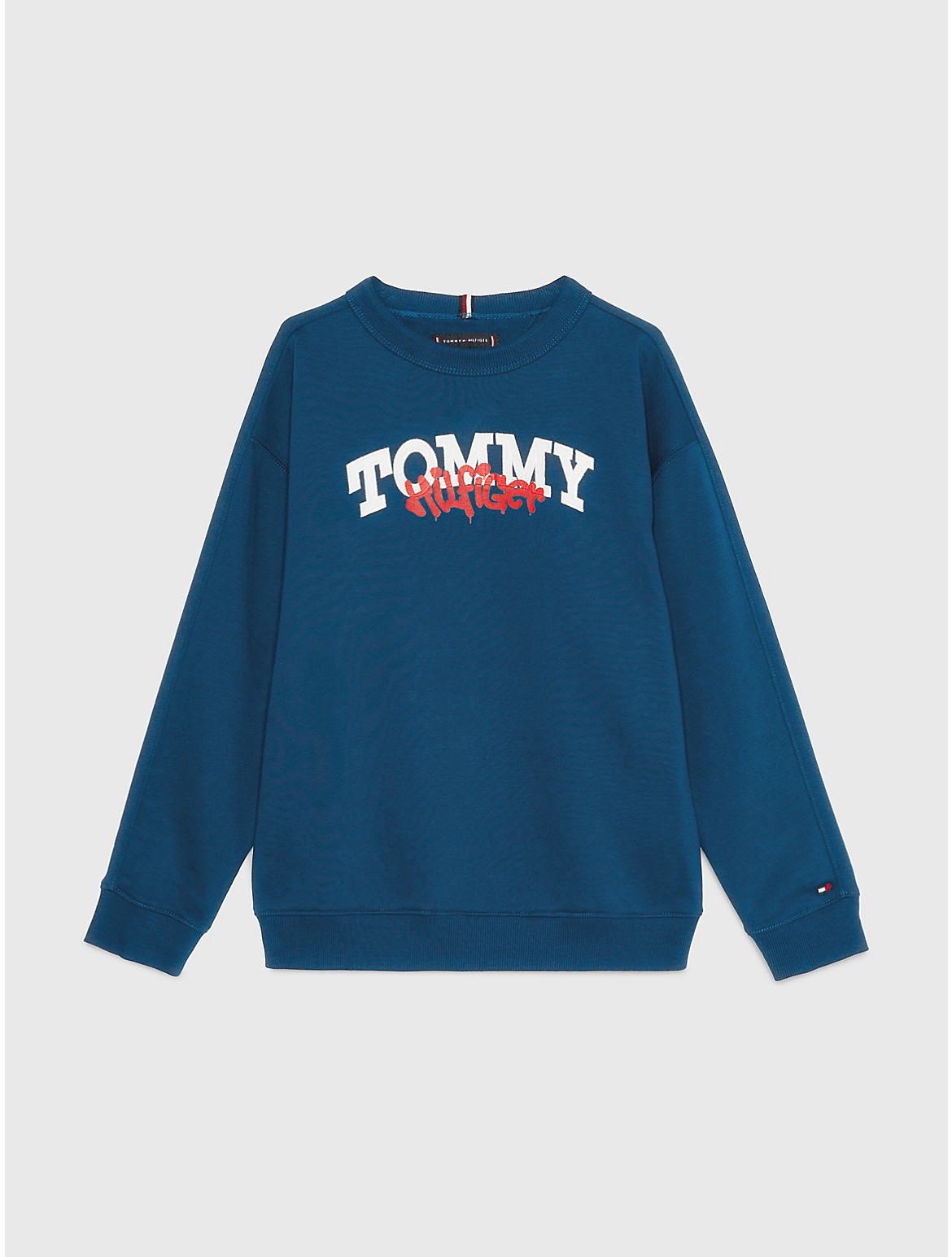 Tommy Hilfiger Boys' Kids' Graffiti Sweatshirt - Blue - 6