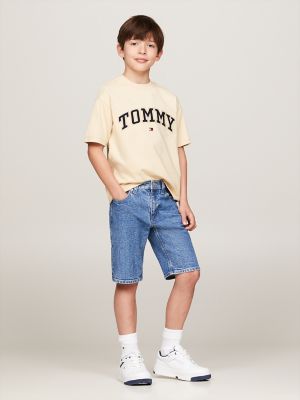 Kids' Embroidered Logo T-Shirt, Country Ivory