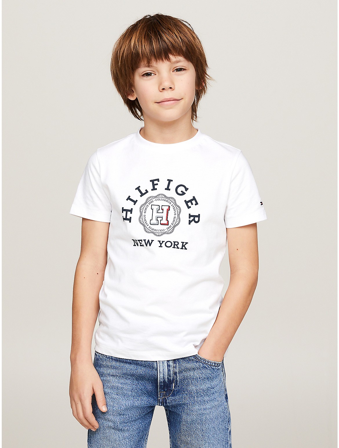 Tommy Hilfiger Boys' Kids' Arch Logo T-Shirt