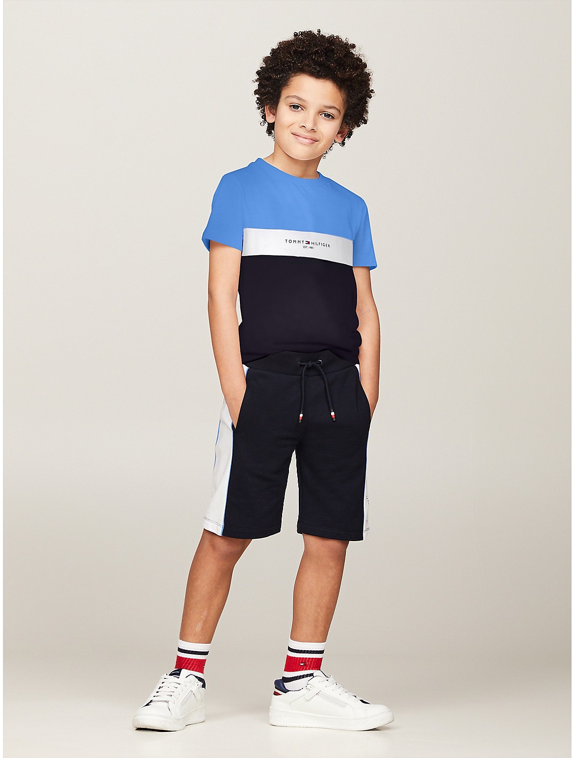 Tommy Hilfiger Boys' Kids' Colorblock T-Shirt and Short Set