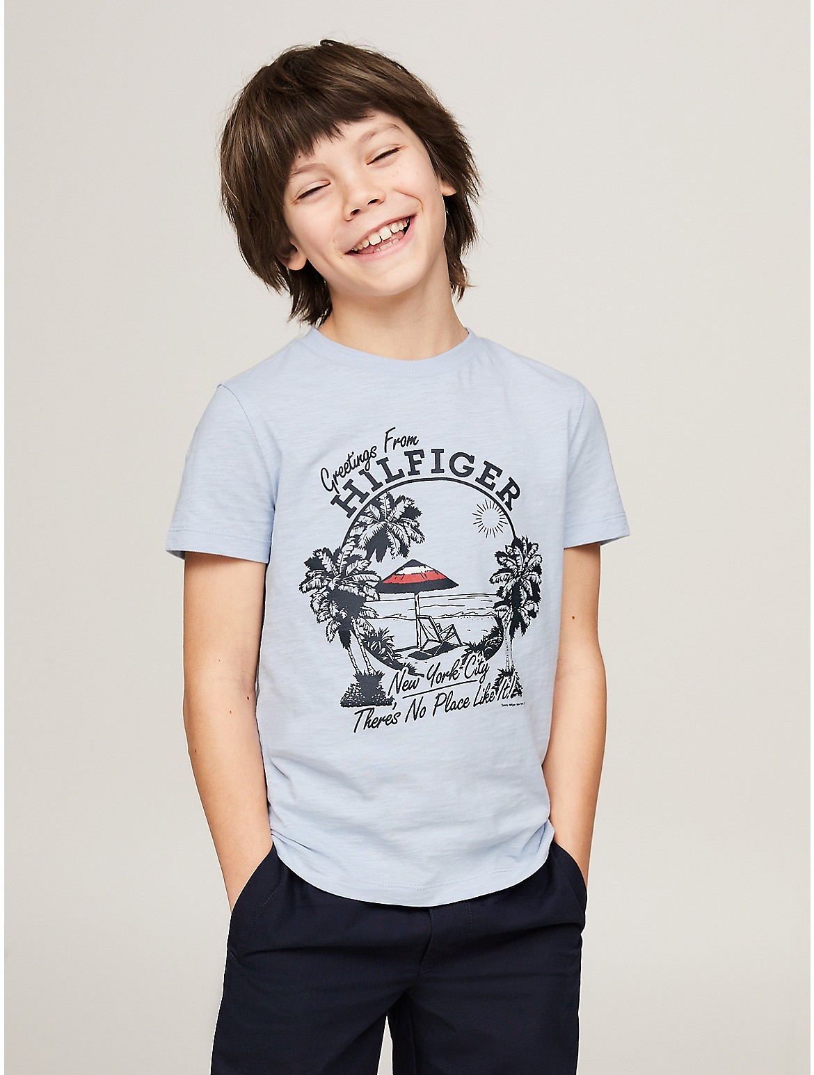 Tommy Hilfiger Boys' Kids' Vacation Slub Cotton T-Shirt