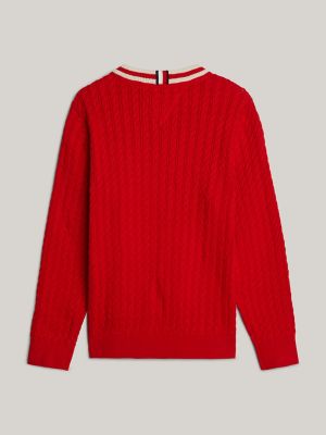トップス ROSY LUCE MINI CABLE SHIRTS KNIT CD RED ROSY LUCE MINI CABLE SHIRTS KNIT CD RED レディース