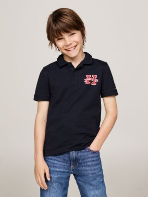 Kids' Hilfiger Logo Polo, Navy