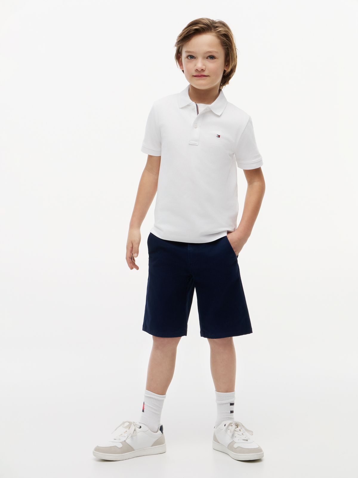 Kids' Classic Polo — White