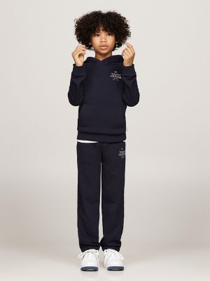 Kids' Puff Print Pullover Hoodie, Navy