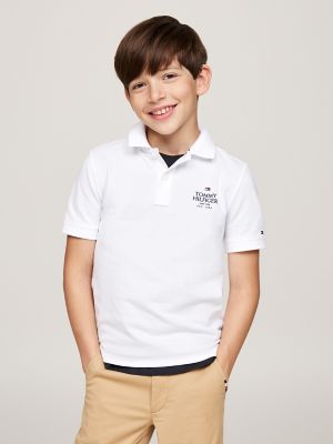 Kids Hilfiger Logo Pique Polo Tommy Hilfiger