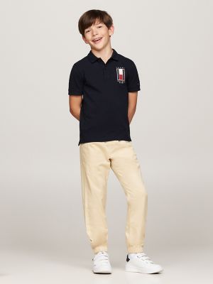 Kids' Embroidered Vertical Flag Polo | Tommy Hilfiger USA