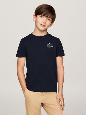 Kids' Short-Sleeve Puff Print T-Shirt | Tommy Hilfiger USA