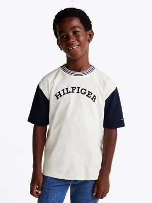 T shirt a logo Monotype floque pour enfant Tommy Hilfiger