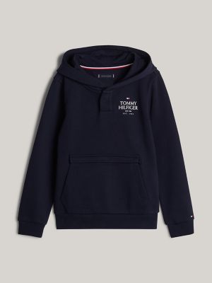 Kids' Embroidered Logo Hoodie, Navy