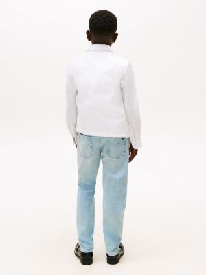 Детские джинсы Tommy Hilfiger Kids' Bleached Wash Straight Jean — фото 4