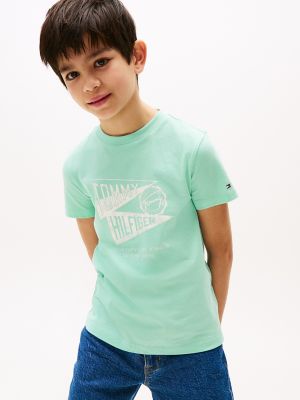 Kids' Varsity Flag Graphic T-Shirt, Menthol