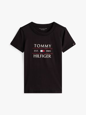 Kids' Sensory Tommy Logo T-Shirt, Black