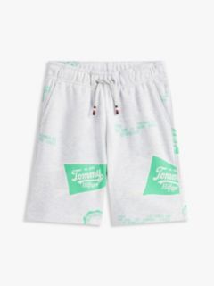 Kids' Allover Mixed Logo Sweatshort — Grey Heather 5