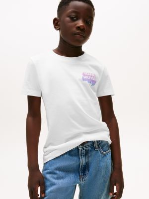 Kids' Pop Logo T-Shirt, White