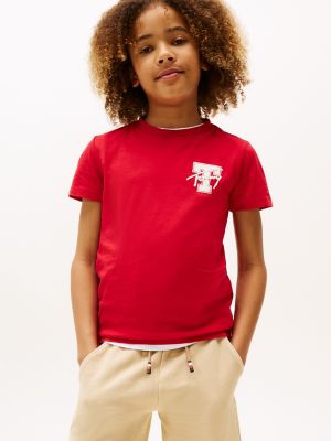 Kids' Varsity Graphic T-Shirt, Primary Red