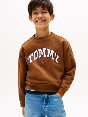 Kids' Varsity Logo Sweatshirt, Pecan Nut