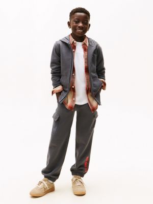 Kids' NYC Graphic Cargo Jogger Pant, Washed Black