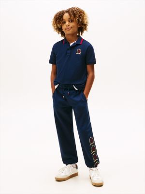 Kids' Crest Logo Sweatpant, Dark Blue