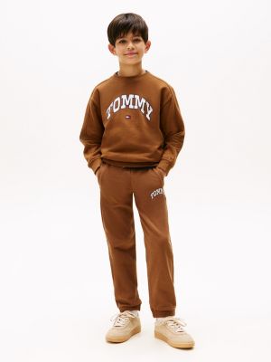 Kids' Varsity Logo Sweatpant, Pecan Nut