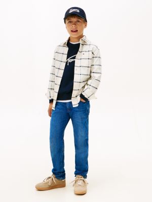 Kids' Straight Jean, Blue Americana