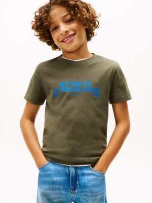 Kids' NYC Graphic T-Shirt, Pewter Green