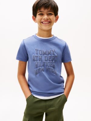 Kids' Varsity Logo T-Shirt, Soft Sapphire