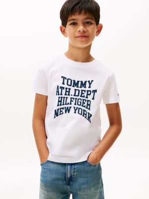 Kids' Varsity Logo T-Shirt, White