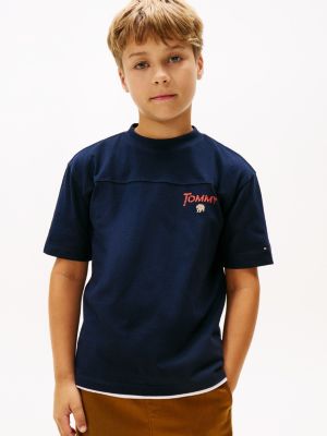 Kids' Tommy Graphic T-Shirt, Dark Blue