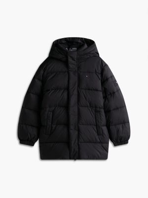 Детская куртка Tommy Hilfiger Hooded Quilted Parka, цвет: Чёрный — фото 7