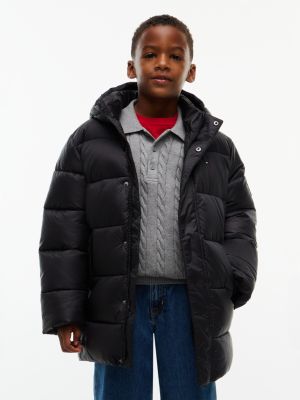 Детская куртка Tommy Hilfiger Hooded Quilted Parka, цвет: Чёрный
