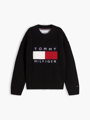 Детские свитеры Tommy Hilfiger Kids' Flag Logo Sweater — фото 5