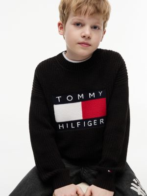 Детские свитеры Tommy Hilfiger Kids' Flag Logo Sweater — фото 3