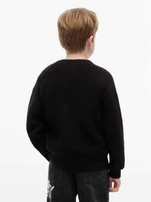 Детские свитеры Tommy Hilfiger Kids' Flag Logo Sweater — фото 4