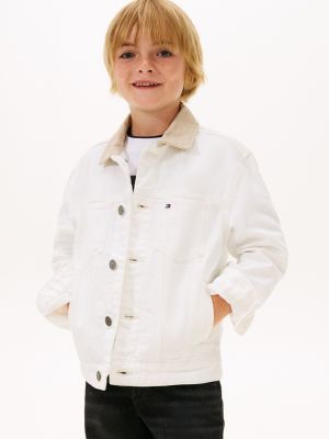 Kids' Flag Logo Denim Jacket, Denim Archive