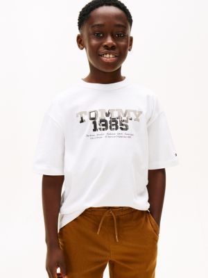 Kids' Tommy 1985 Logo Graphic T-Shirt, White