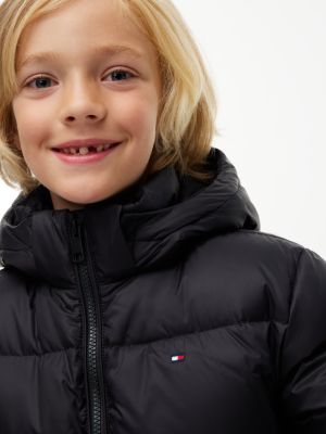 Детская куртка Tommy Hilfiger Relaxed Down Hooded Puffer, цвет: Чёрный — фото 3