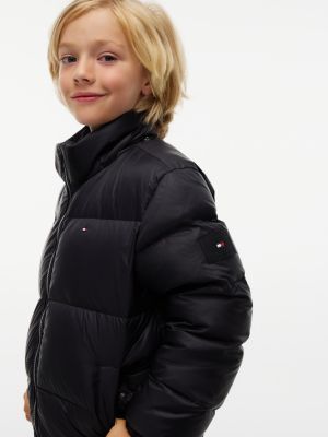 Детская куртка Tommy Hilfiger Relaxed Down Hooded Puffer, цвет: Чёрный — фото 5