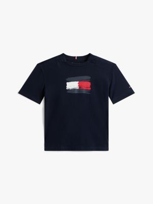Kids' Paintbrush Flag Logo, Dark Night Navy