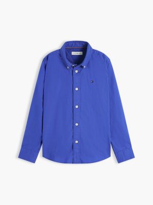Детские рубашки Tommy Hilfiger Kids' Stretch Oxford Shirt — фото 5