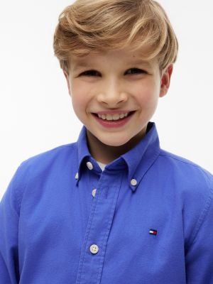 Детские рубашки Tommy Hilfiger Kids' Stretch Oxford Shirt — фото 3