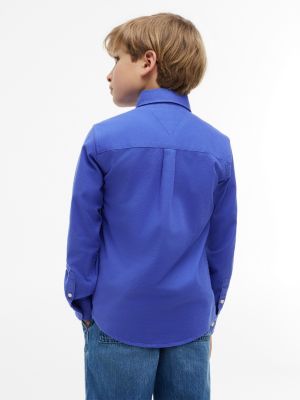 Детские рубашки Tommy Hilfiger Kids' Stretch Oxford Shirt — фото 4