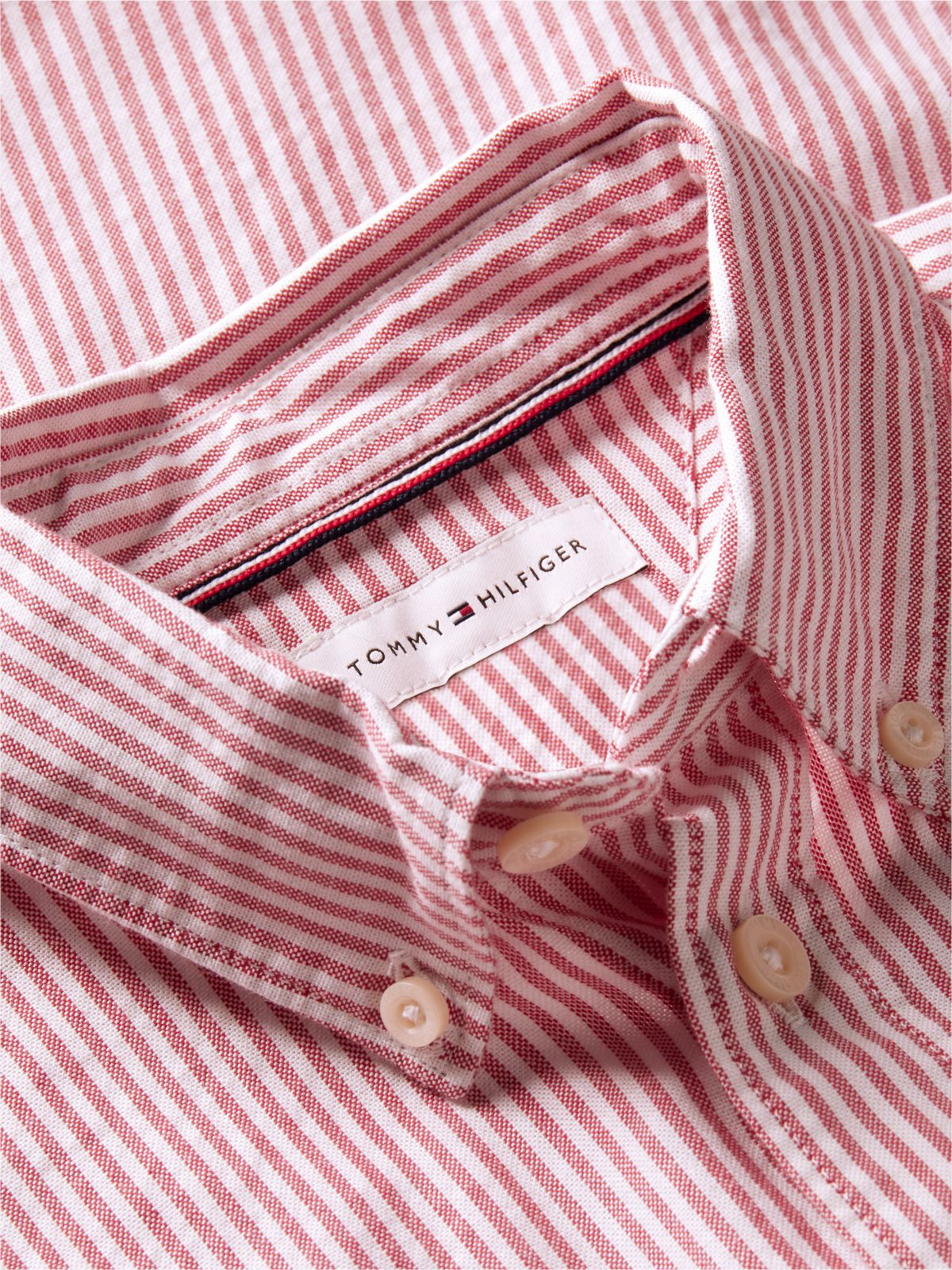 Kids' Stretch Oxford Shirt — Red Glare Stripes