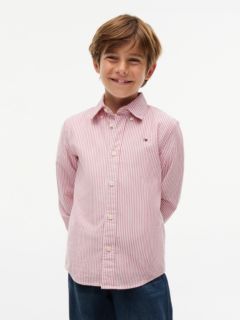 Kids' Stretch Oxford Shirt — Red Glare Stripes 1